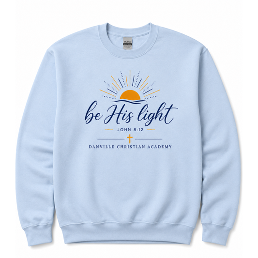 Be His Light Sweatshirt - Light Blue
